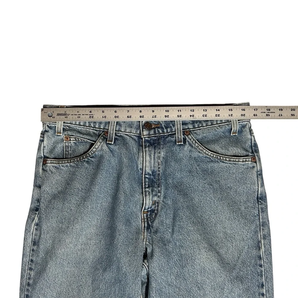 Vintage 90s LEVI'S 550 Orange Tab Relaxed Tapered Jeans 100% Cotton Mens 34x32